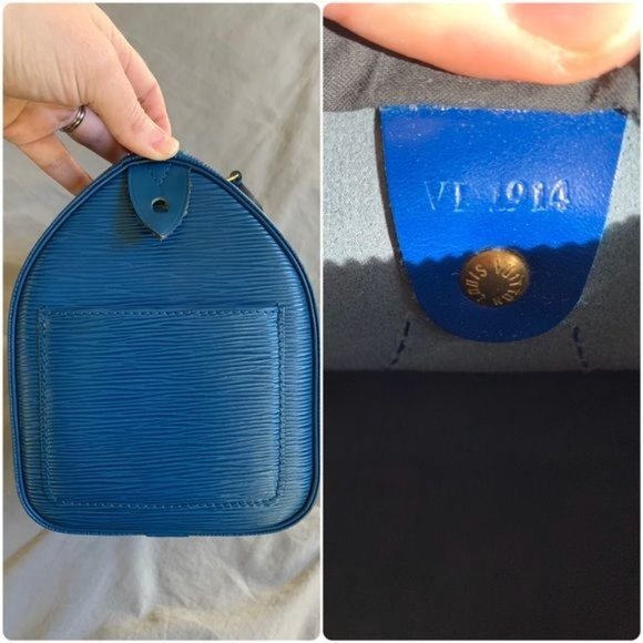 Louis Vuitton Speedy 25 Toledo Blue Epi - Picture 8 of 17